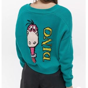 Lazy Oaf X Flinstones Dino Cardigan 